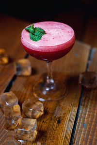 Close-up of drink on table