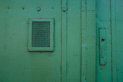 Close-up of closed door