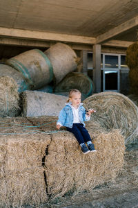 Full frame shot of hay