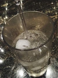 Close-up of drink on table