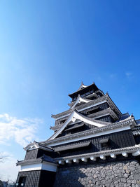 Low angle view of temple against sky