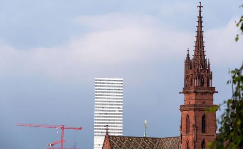 Low angle view of building against sky