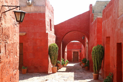 Alley amidst buildings in town