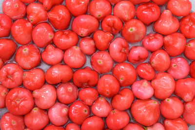 Full frame shot of oranges at market