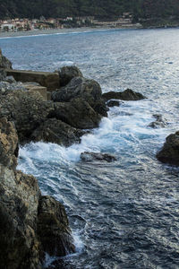 Rocks in sea