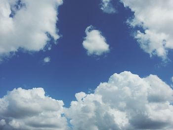 Low angle view of clouds in sky