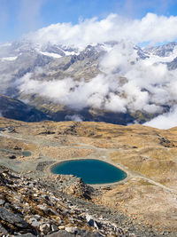 Aerial view of landscape against sky