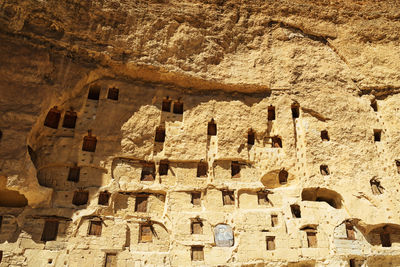 Low angle view of old ruins