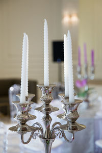 Close-up of candlestick holder