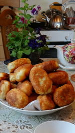 Close-up of food in plate