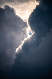 Low angle view of clouds in sky