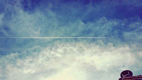 Low angle view of cloudy sky