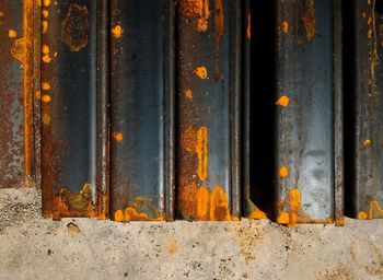 Close-up of rusty metal