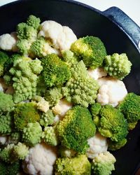 High angle view of vegetables