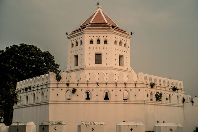 Low angle view of historical building against sky