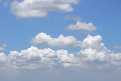 Low angle view of clouds in sky