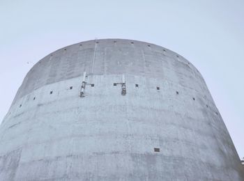 Low angle view of building against clear sky