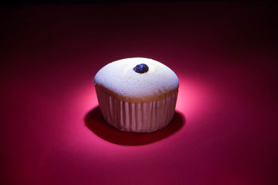 Close-up of cupcakes on table