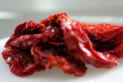 Close-up of red chili peppers