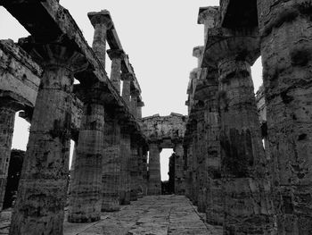 Low angle view of historic building