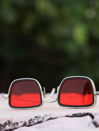 Close-up of sunglasses