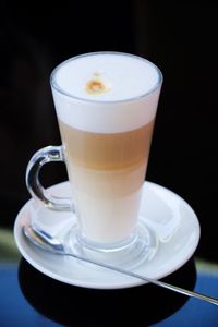 Tall latte coffee glass
