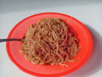 Close-up of meal served in bowl