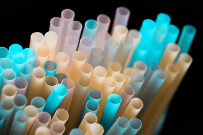 Close-up of colored pencils