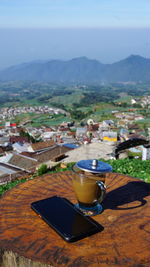 Coffee morning on the sumbing mountain