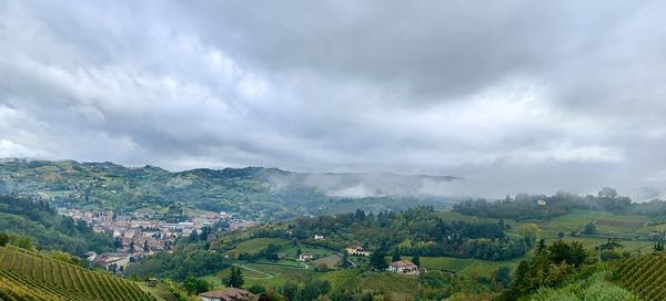 Panoramic view of landscape against sky