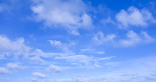 Low angle view of clouds in sky