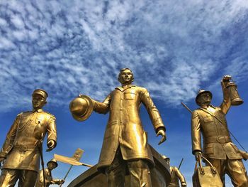 Low angle view of statue