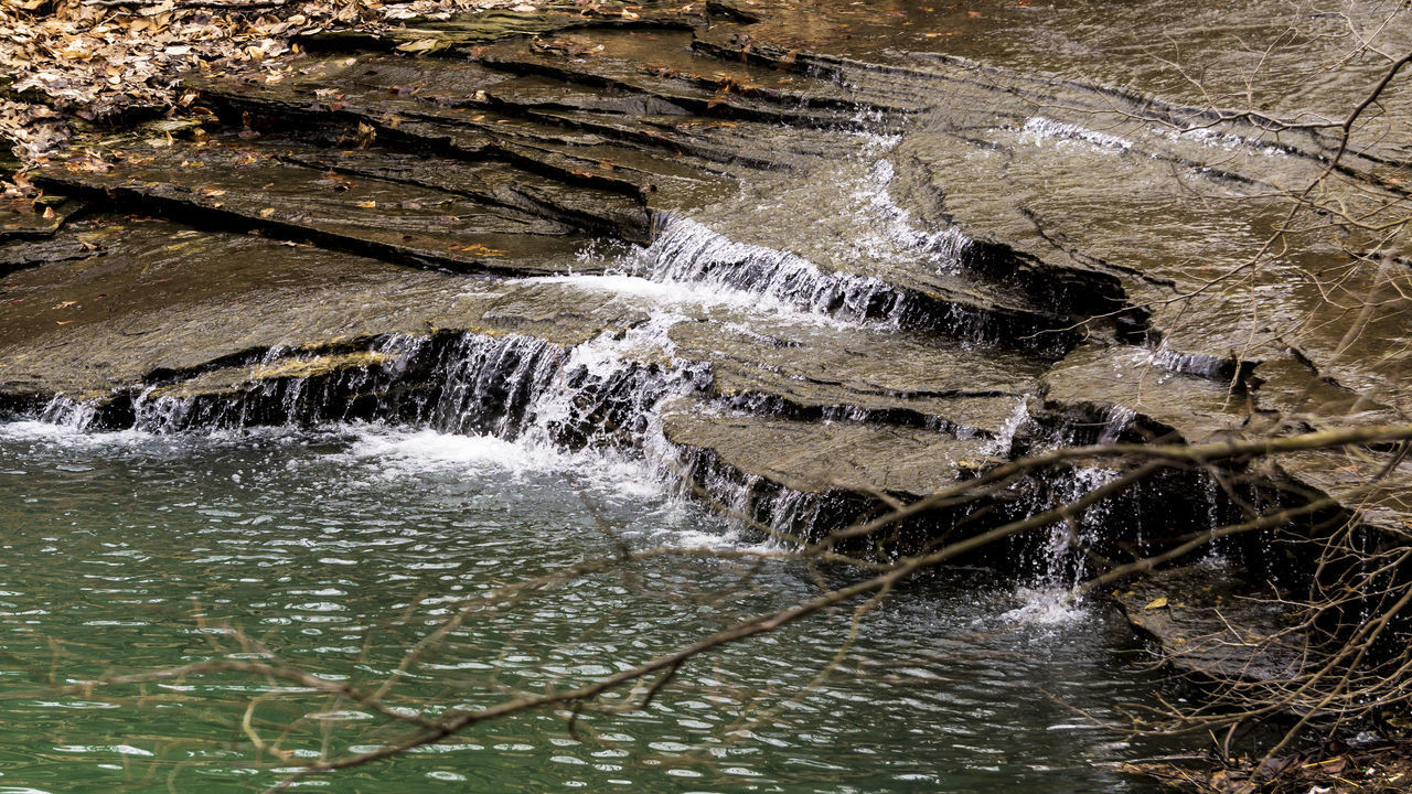 WATER SPLASHING ROCKS