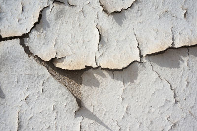 Close-up of cracked pattern