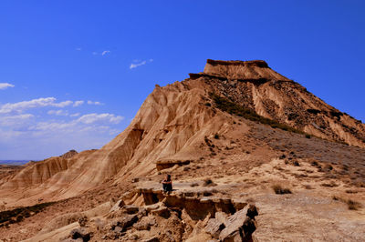 Low angle view of mountain against sky