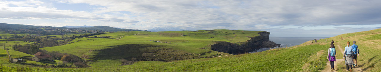 Panoramic view of landscape against sky