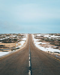 Panoramic view of road against sky