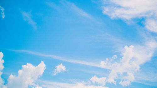 Low angle view of clouds in sky