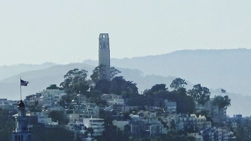 View of built structures against sky