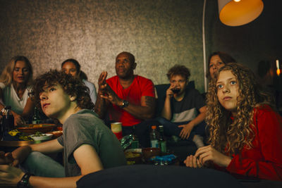 Group of people at home