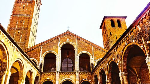 Low angle view of historical building