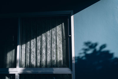 Low angle view of window in building