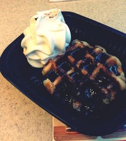 Close-up of served food