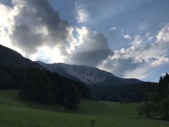 Scenic view of landscape against sky