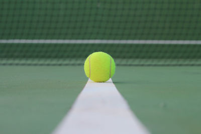 Ball at tennis court