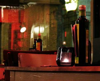 Close-up of illuminated lamp