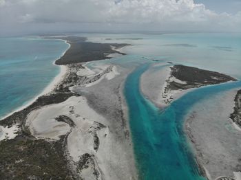 Panoramic view of beach against sky