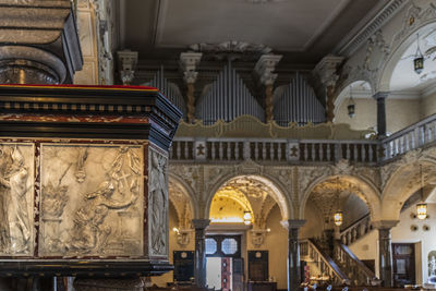 Low angle view of ornate building