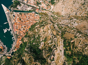 High angle view of landscape