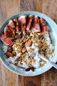 Close-up of breakfast served in bowl